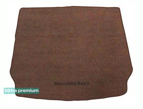 Двухслойные коврики Sotra Premium Chocolate для Mercedes-Benz GLC-Class (C253)(купе)(багажник) 2017-2022