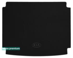 Двухслойные коврики Sotra Premium Black для Kia Niro (mkI)(багажник) 2016-2022