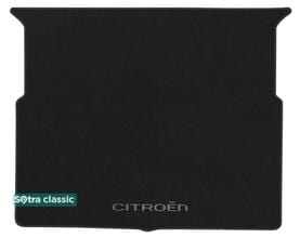 Двошарові килимки Sotra Classic 7mm Black для Citroen C4 Picasso (mkII)(нижній рівень)(багажник) 2013-2022