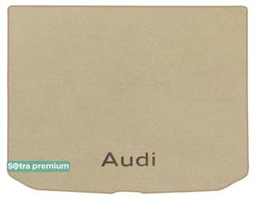 Двухслойные коврики Sotra Premium Beige для Audi A3/S3/RS3 (mkIII)(хетчбэк)(с полноразмерной запаской)(багажник) 2012-2020