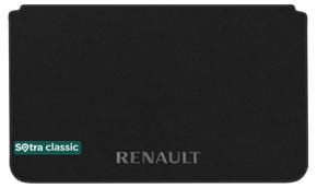 Двухслойные коврики Sotra Classic Black для Renault Captur (mkI)(багажник) 2013-2019