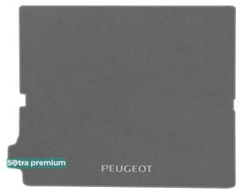 Двухслойные коврики Sotra Premium Grey для Peugeot 5008 (mkII)(багажник) 2017→