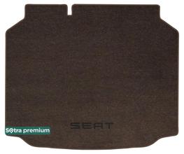 Двухслойные коврики Sotra Premium Chocolate для Seat Leon (mkIII)(хетчбек)(багажник) 2012-2020