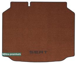 Двухслойные коврики Sotra Premium Terracot для Seat Leon (mkIII)(хетчбек)(багажник) 2012-2020