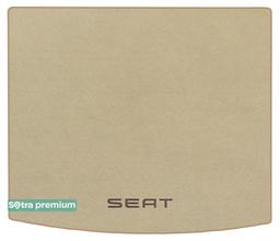 Двухслойные коврики Sotra Premium Beige для Seat Ateca (mkI)(без двухуровневого пола)(верхний)(багажник) 2016→
