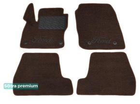 Двухслойные коврики Sotra Premium Chocolate для Ford Focus (mkIII) 2015-2018