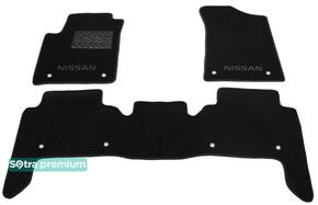 Двухслойные коврики Sotra Premium Black для Nissan Patrol (mkVI)(Y62)(1-2 ряд) 2010→ / Armada (mkII)(Y62)(1-2 ряд) 2016→