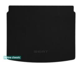 Двошарові килимки Sotra Classic 7mm Black для Seat Ateca (mkI)(з дворівневою підлогою)(верхнє положення)(багажник) 2016→