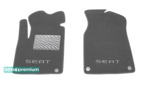 Двухслойные коврики Sotra Premium Grey для Seat Alhambra (mkI)(1 ряд) 1996-2010