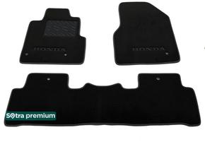 Двухслойные коврики Sotra Premium Graphite для Honda Pilot (mkII)(1-2 ряд) 2009-2015