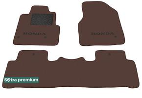 Двухслойные коврики Sotra Premium Chocolate для Honda Pilot (mkII)(1-2 ряд) 2009-2015