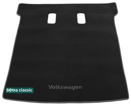 Двухслойные коврики Sotra Classic Black для Volkswagen Caravelle (T5;T6)(L2)(Long)(багажник) 2003→