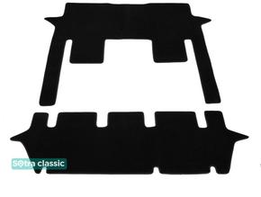 Двухслойные коврики Sotra Classic Black для Mercedes-Benz V-Class (W447)(2 ряд - 1+1)(3 ряд - 2+1)(2-3 ряд) 2014→ - Фото 1