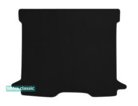 Двухслойные коврики Sotra Classic Black для Dacia Dokker (mkI)(багажник) 2012-2021