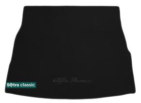 Двухслойные коврики Sotra Classic Black для Alfa Romeo Stelvio (mkI)(багажник) 2017→