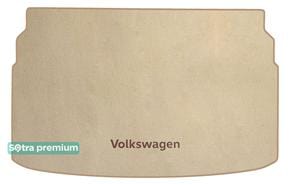 Двухслойные коврики Sotra Premium Beige для Volkswagen T-Cross (mkI)(нижний уровень)(багажник) 2019→