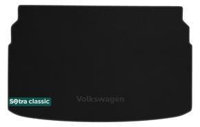 Двошарові килимки Sotra Classic 7mm Black для Volkswagen T-Cross (mkI)(нижній рівень)(багажник) 2019→