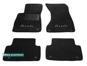 Двошарові килимки Sotra Premium Black для Audi A4/S4/RS4 (mkV)(B9) 2015-2023 - Фото 1
