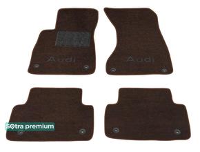 Двухслойные коврики Sotra Premium Chocolate для Audi A4/S4/RS4 (mkV)(B9) 2015-2023