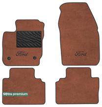 Двухслойные коврики Sotra Premium Terracot для Ford Tourneo Courier (mkI) 2014-2023 - Фото 1