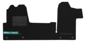 Двошарові килимки Sotra Classic 7mm Black для Nissan NV400 (mkI) / Interstar (mkII)(1 ряд) 2010→
