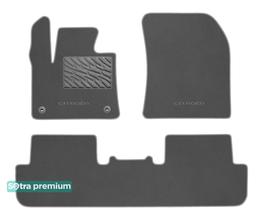 Двошарові килимки Sotra Premium Grey для DS 7 Crossback (mkI)(килимок 2 ряду цільний) 2017→