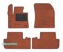 Двошарові килимки Sotra Premium Terracotta для DS 7 Crossback (mkI)(килимок 2 ряду роздільний) 2017→