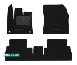 Двухслойные коврики Sotra Classic Black для Citroen Berlingo (mkIII)(пассажир с регулировками)(овальные клипсы) 2018→
