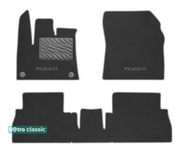 Двухслойные коврики Sotra Classic Grey для Peugeot Rifter (mkIII)(пассажир с регулировками)(круглые клипсы)(1-2 ряд) 2018→