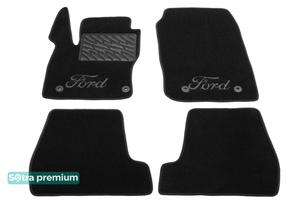 Двухслойные коврики Sotra Premium Black для Ford Focus (mkIII) 2015-2018 (USA)