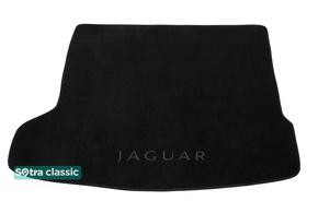 Двошарові килимки Sotra Classic 7mm Black для Jaguar F-Pace (mkI)(без сітки у лівій ніші)(багажник) 2016→