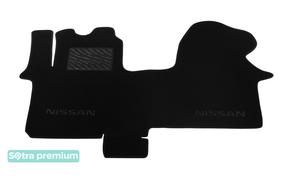 Двухслойные коврики Sotra Premium Black для Nissan Primastar (mkI)(1 ряд - 3 места)(1 ряд) 2001-2014