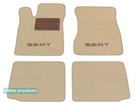 Двухслойные коврики Sotra Premium Beige для Seat Ibiza (mkII) 1999-2002