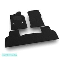 Двухслойные коврики Sotra Premium Black для GMC Yukon XL (mkXI)(1-2 ряд) 2015-2020