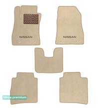 Двошарові килимки Sotra Premium Beige для Nissan Sentra (B17) 2012-2019