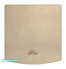 Двошарові килимки Sotra Premium Beige для Ford Tourneo Connect (mkIII)(L1)(багажник) 2013-2023