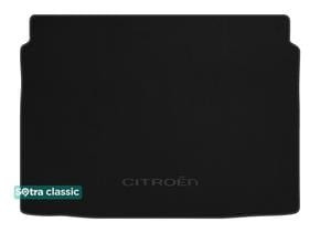 Двошарові килимки Sotra Classic 7mm Black для Citroen C4 (mkIII)(з дворівневою підлогою)(верхній рівень)(багажник) 2020→