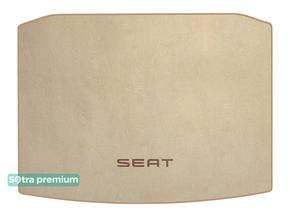 Двухслойные коврики Sotra Premium Beige для Seat Ateca (mkI)(нижний)(багажник) 2016→