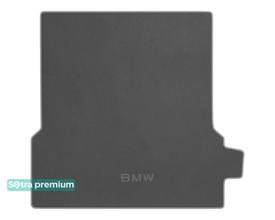 Двухслойные коврики Sotra Premium Grey для BMW X7 (G07)(сложенный 3 ряд)(багажник) 2018→
