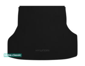 Двухслойные коврики Sotra Classic Black для Hyundai Genesis (mkII)(багажник) 2013-2016; Genesis G80 (mkI)(багажник) 2016-2020