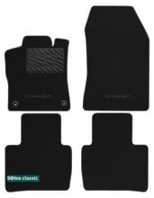 Двошарові килимки Sotra Classic Black для Citroen C5 X (mkIII)(хетчбек)(АКПП) 2021→