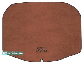 Двухслойные коврики Sotra Premium Terracot для Ford Explorer (mkV)(разложенный 3 ряд)(багажник) 2010-2019