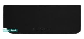 Двухслойные коврики Sotra Classic Black для Tesla Model X (mkI)(6/7 мест)(верхний уровень)(багажник за 3 рядом) 2021→