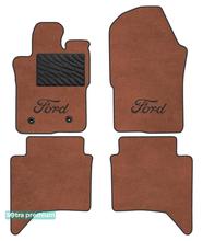 Двошарові килимки Sotra Premium Terracotta для Ford Ranger Raptor (mkIII) 2022→ (бензин)(АКПП)