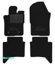 Двошарові килимки Sotra Classic 7mm Black для Ford Ranger Raptor (mkIII) 2022→ (бензин)(АКПП)