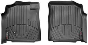 Коврики Weathertech Black для Toyota Sequoia (mkI) 2005-2007 / Tundra (mkI)(Regular/Access Cab) 2004-2006 (АКПП)(1 крепежный крючок)(1 ряд)