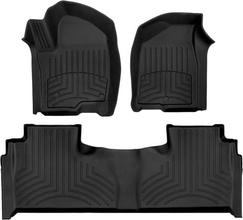 Коврики Weathertech HP Black для Cadillac Escalade (mkV); Cherolet Suburban (mkXI) / Tahoe (mkV); GMC Yukon (mkV) 2020→ (1-2 ряд)