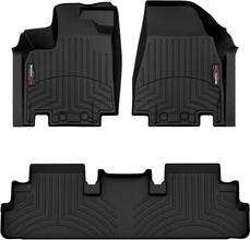 Коврики Weathertech Black для Nissan Pathfinder (R53) 2021→; Infiniti QX60 (mkII) 2021→ (1-2 ряд)