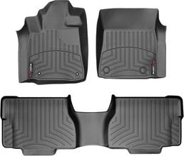 Коврики Weathertech Black для Toyota Sequoia (mkII) 2007-2011 (2 ряд - 2 места с консолью)(1-2 ряд)