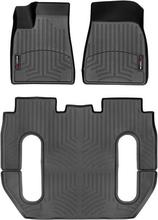 Коврики Weathertech Black для Tesla Model X (mkI) 2016(18Окт)-2020 (6 мест)(без консоли)(1-2-3 ряд)